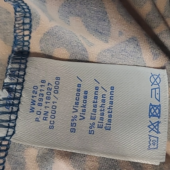 Boden Blue & Pink Heart Wrap Dress Size 10 - Picture 8 of 8